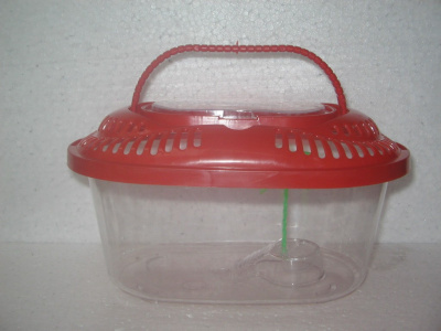 Aквариум-переноска для рептилий овальная 23x15x13см (D2)